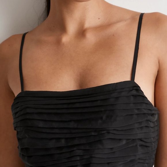 NWT Madewell Ruched Crop Straight Leg Jumpsuit sz 0 - Picture 3 of 12